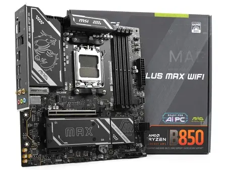 MSI MAG B850M JÁTÉK PLUSZ MAX WIFI Alaplap: PCIe 5.0 / Wi-Fi 7 Micro-ATX Platform