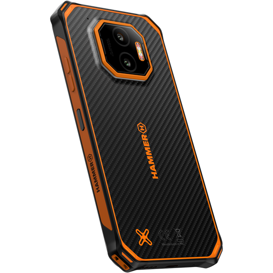 HAMMER ENERGY X2 6,1 6/128GB Dual SIM okostelefon - fekete/narancssárga - Image 3