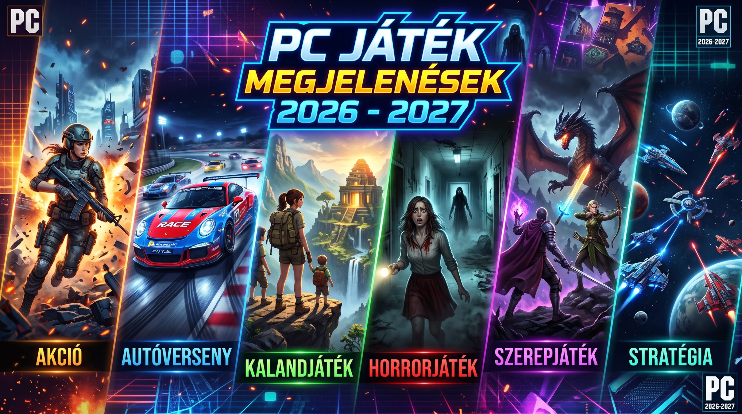 Közelgő PC-s játékok: Új PC-s játékok 2026-ra és azon túl