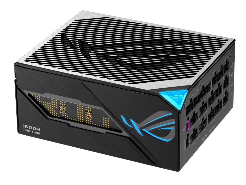 Az ASUS 1600W T3 ROG Thor PSU-T Dob Piacra Levehető Mágneses OLED Kijelzővel