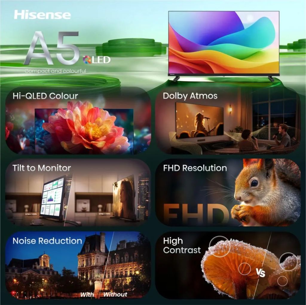 Hisense 50A5S 50' Hi-QLED FHD Smart TV - Image 3